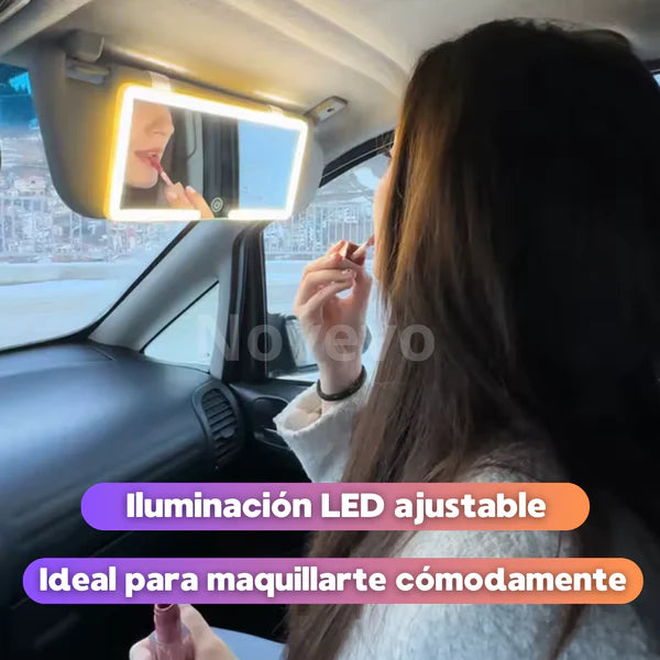 Espejo De Lujo LED Para Carro