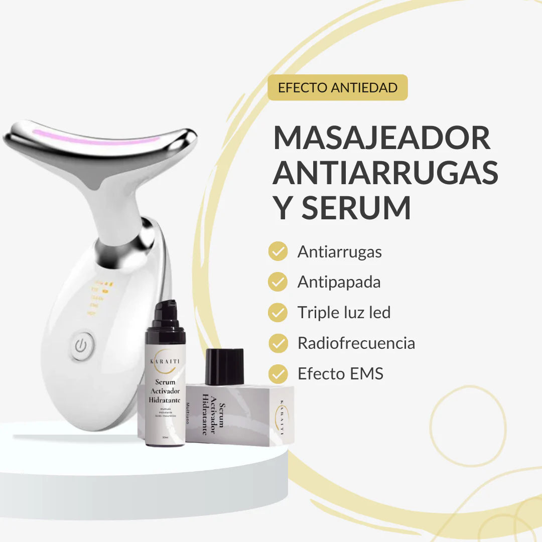 Masajeador Facial Led Lifting Pro + Serum